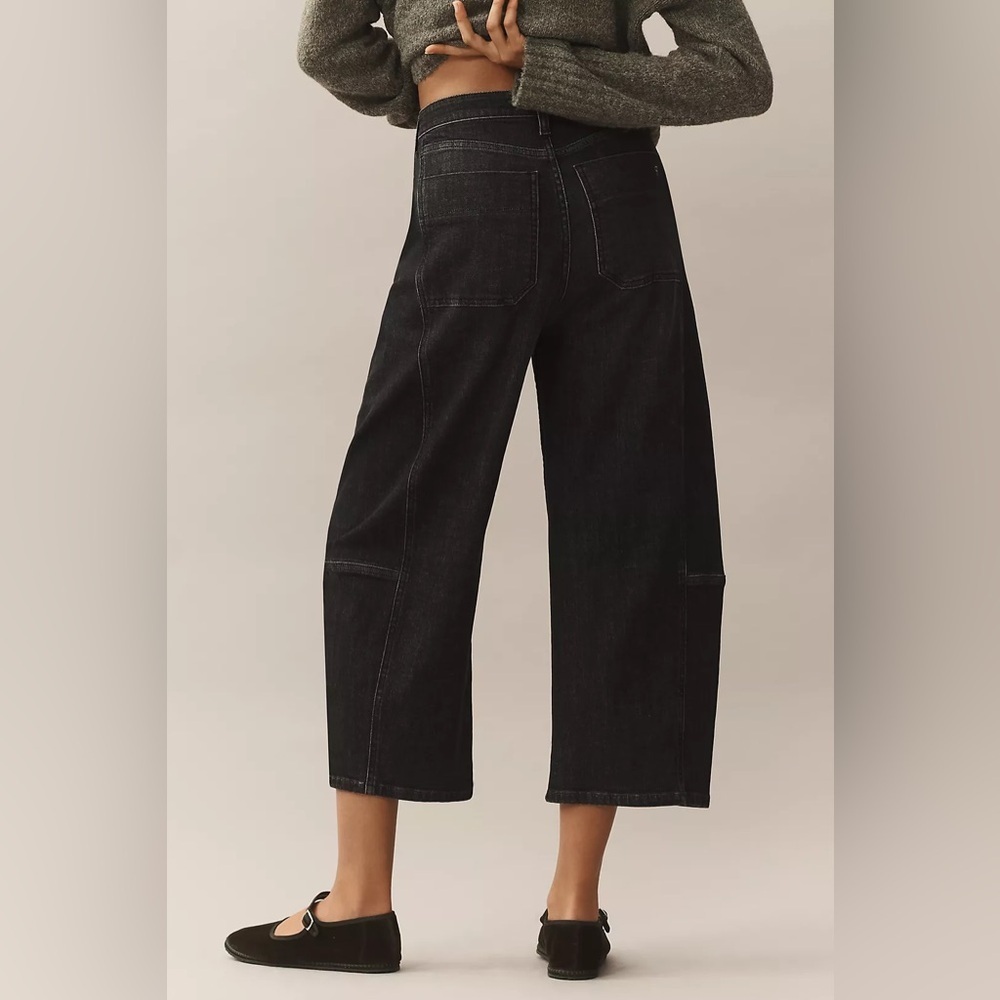 NWT Size 29 - The Kenna Mid-Rise Heritage Barrel Jeans by Pilcro Black - Picture 4 of 16